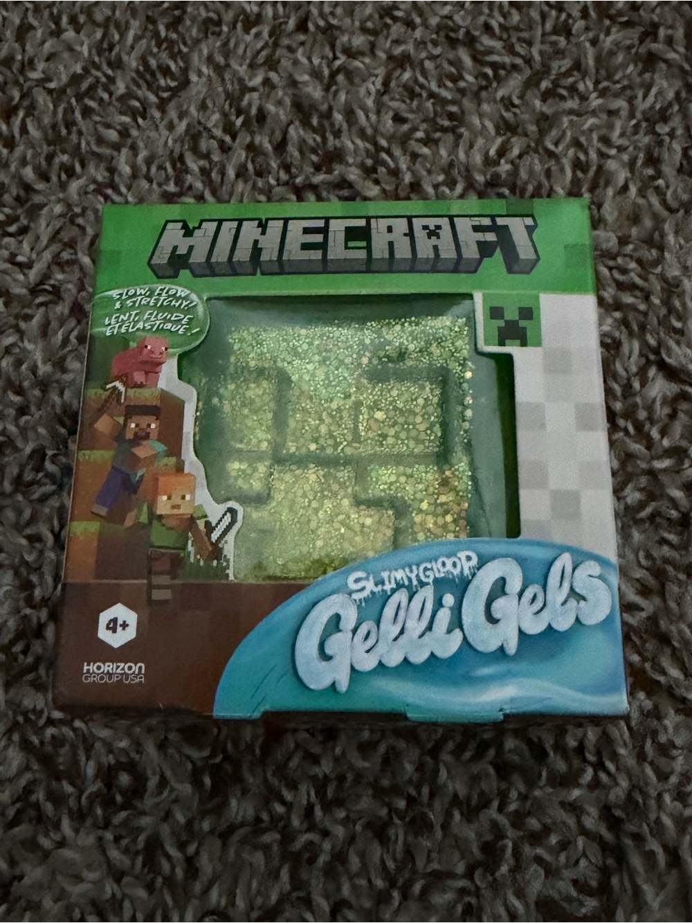 Slimygoop Minecraft Gelli Gels squishy Toy - Green